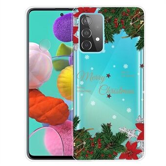 Til Samsung Galaxy A33 5G Merry Christmas Phone Case Mønster Udskrivning Blød TPU Anti-Drop beskyttende cover