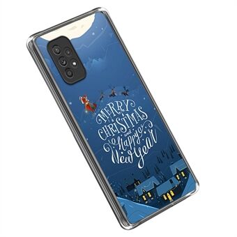 Til Samsung Galaxy A33 5G Christmas Series Fleksibel TPU Bagcover Mønster Udskrivning Drop-sikker Anti-ridse Case