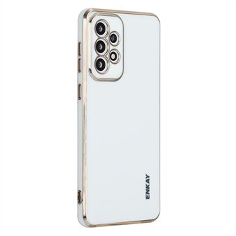 ENKAY HAT Prince til Samsung Galaxy A33 5G galvaniseringskanter Blødt TPU-cover Præcis udskæring kameralinse beskyttende stødsikker telefoncover