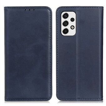 Split Læder Stand Wallet Case Auto Magnetic Closed Flip Folio Cover til Samsung Galaxy A53 5G