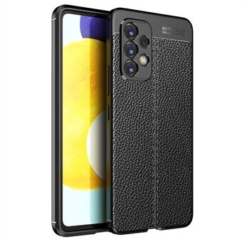 Litchi Texture Fleksibel TPU Slim Fashion Non-Slip beskyttende telefoncover til Samsung Galaxy A53