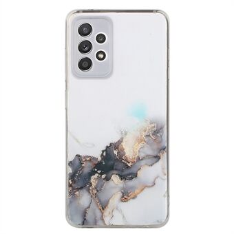 Præget marmormønster TPU etui Mobiltelefonbagcover til Samsung Galaxy A53 5G