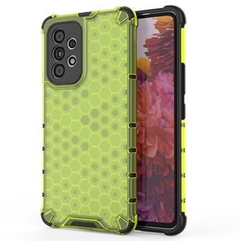 Honeycomb Textured TPU + PC Phone Case til Samsung Galaxy A53 5G Anti-ridse mobiltelefon Hybrid Cover