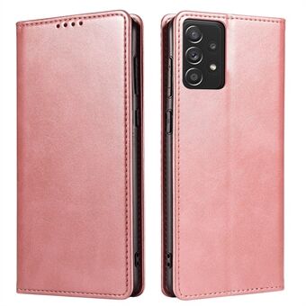 Til Samsung Galaxy A53 5G Business Style telefonetui stærk magnet PU-læder Stødsikker Flip Wallet Cover Stand