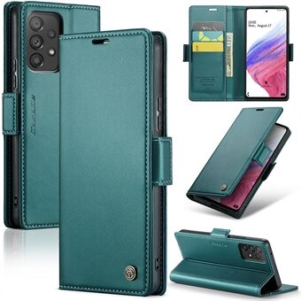 CASEME 023-serien til Samsung Galaxy A53 5G RFID-blokerende pung-etui Litchi Texture Stand Telefoncover