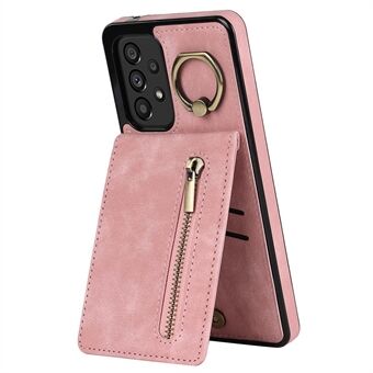 Kickstand Wallet Phone Case til Samsung Galaxy A53 5G RFID Blocking PU+TPU telefoncover