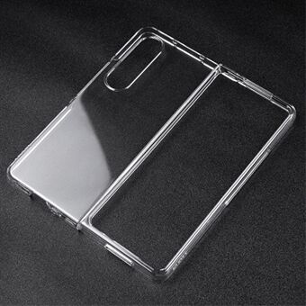 Til Samsung Galaxy Z Fold4 5G Transparent Hard PC Case Anti-Fall All-Around beskyttelsesskal