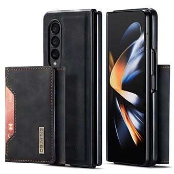 DG.MING M2-serien til Samsung Galaxy Z Fold4 5G telefontaske Magnetisk absorption Aftagelig tegnebog Telefoncover Kickstand Beskyttelsescover
