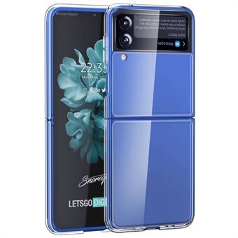 Til Samsung Galaxy Z Flip4 5G Crystal Clear Case Hard PC Bagside Blød TPU Bumper Edge Anti-ridse Cover