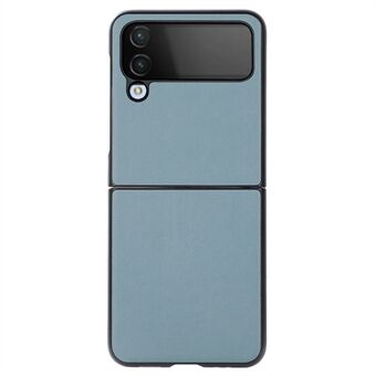 Til Samsung Galaxy Z Flip4 5G tekstureret PU-læderbelagt pc-cover Anti-skrid stødsikkert beskyttende telefoncover
