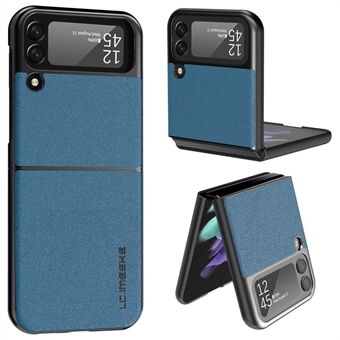 LC.IMEEKE til Samsung Galaxy Z Flip4 5G Læder + PC-telefontaske Anti-fingeraftryk bagcover