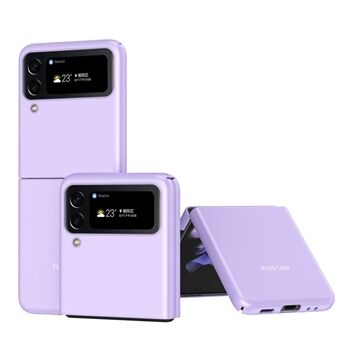 Til Samsung Galaxy Z Flip4 5G Hudberøringsfølelse Ultra-slank Anti-fingeraftryk mat galvanisering hårdt pc-telefon cover