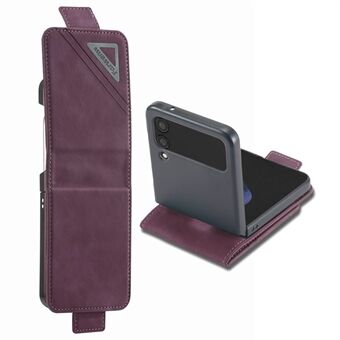 FORWENW F3-Series til Samsung Galaxy Z Flip4 5G Card Slot Design Flipping Case PU-læder Velbeskyttet skal med Stand