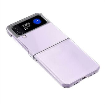 Til Samsung Galaxy Z Flip4 5G Transparent Hard PC Anti-ridse Anti-fald Telefon Case Cover Folde Shell