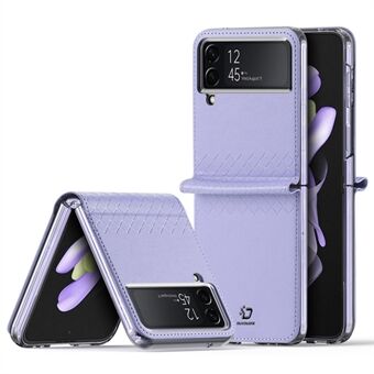 DUX DUCIS Bril-serien til Samsung Galaxy Z Flip4 5G stødsikker etui Anti-fald slim telefonbeskytter PU-læder + pc-telefonetui