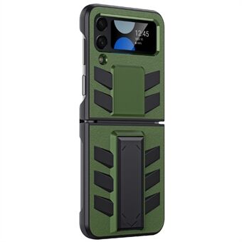 Til Samsung Galaxy Z Flip4 5G Armor Protection Hard PC Ridsefast beskyttelsescover Foldbart skridsikkert telefoncover