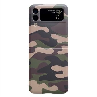 Til Samsung Galaxy Z Flip4 5G camouflagemønster IMD telefoncover TPU anti-ridsecover
