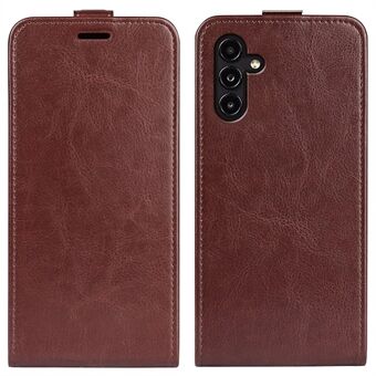 Til Samsung Galaxy A14 5G PU Læder Lodret Flip-telefoncover Crazy Horse Texture Kortholder Ridsefast telefoncover
