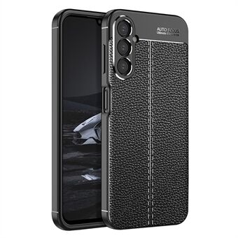 Litchi Texture TPU-cover til Samsung Galaxy A14 5G / 4G, Anti-fingeraftryk faldsikkert beskyttende telefoncover