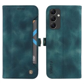 YIKATU YK-002 Til Samsung Galaxy A14 5G Skin-touch Feeling PU Læder Telefon Case Ydre kortholder Stand Flip Folio Pung Cover
