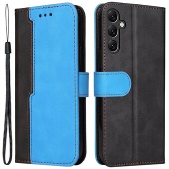 Til Samsung Galaxy A14 5G beskyttelsescover, Business Style Justerbar Stand Wallet To-farvet Splejsning PU Læder Telefon Cover