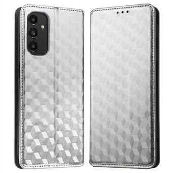 Til Samsung Galaxy A14 5G / 4G påtrykt Rhombus mønster Stand Pung Telefon Case PU Læder Magnetisk Autoabsorberet Folio Flip Cover