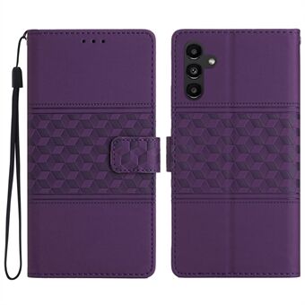 Skin-touch Feeling Phone Case til Samsung Galaxy A14 5G, Pung Retro Imprinted Pattern Stand Læder Telefon Cover