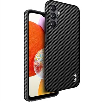 IMAK Ruiyi-serien til Samsung Galaxy A14 4G / 5G telefontaske på bagsiden PU-læderbelagt PC Carbon Fiber Texture Slim Cover