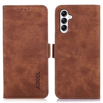 ABEEL Retro Texture Læder Telefon Shell til Samsung Galaxy A14 5G Stand Case Pung Cover