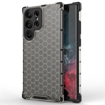 Stødsikkert etui til Samsung Galaxy S23 Ultra Honeycomb Textured Phone Case TPU + PC-beskyttelsescover