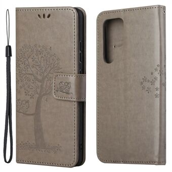 Til Samsung Galaxy S23 Ultra Butterfly Flower Imprinted PU Læder Telefon Taske Pung Stand Feature Smartphone Cover