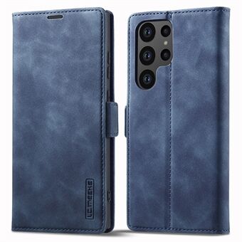 LC.IMEEKE Til Samsung Galaxy S23 Ultra PU læder beskyttende telefontaske Stand Magnetisk autoabsorberet telefoncover