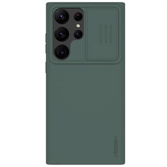 NILLKIN Til Samsung Galaxy S23 Ultra Hard PC Blødt Silikone Cover Anti-ridse Telefon Cover med Slide Camera Protector
