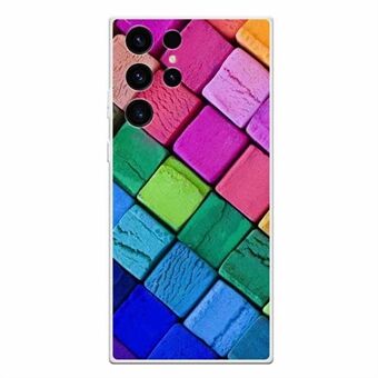 Til Samsung Galaxy S23 Ultra Pattern Printing Phone Case Blødt TPU Anti-ridse beskyttelsescover