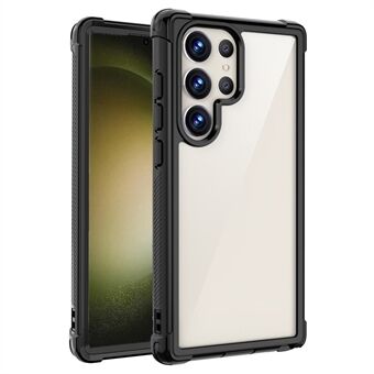 Til Samsung Galaxy S23 Ultra Transparent Phone Case PC + TPU Military-Grade Drop Protection Telefoncover