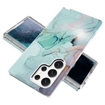 Til Samsung Galaxy S23 Ultra GW18 IMD marmormønster bagcover PC+TPU stødsikker mobiltelefoncover