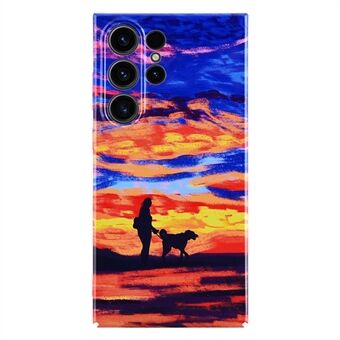 Til Samsung Galaxy S23 Ultra Cell Phone Case Sunset Pattern Printing Hard PC Phone Cover