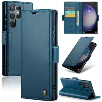 CASEME 023-serien til Samsung Galaxy S23 Ultra Case RFID Blocking Litchi Texture PU Læder Pung Telefon Cover