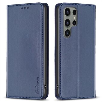 BINFEN COLOR BF18 Til Samsung Galaxy S23 Ultra Magnetic Flip Læder Taske Kortholder Stand Telefon Cover