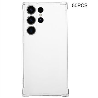 50 stk til Samsung Galaxy S23 Ultra hjørnebeskyttelse 1,5 mm TPU etui Vandmærkefrit klart telefoncover