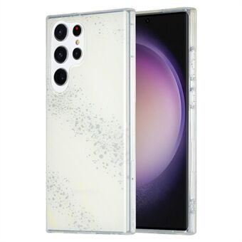 Til Samsung Galaxy S23 Ultra TPU+PC telefoncover IMD marmormønster galvanisering telefoncover - marmormønster