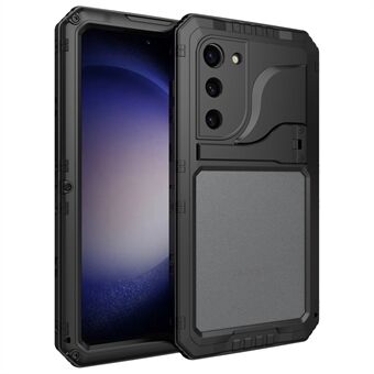Til Samsung Galaxy S23 IP68 Vandtæt Defender Case Metal + Silikone Kickstand telefoncover med skærmbeskytter
