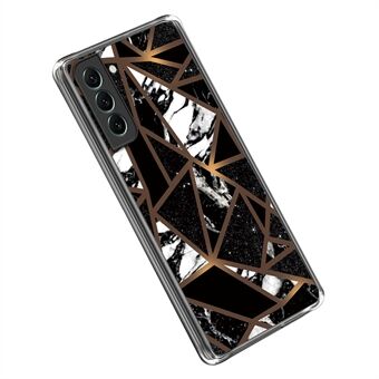 Til Samsung Galaxy S23 abstrakt marmormønster trykt telefoncover IMD TPU stødsikkert beskyttelsescover