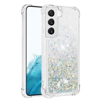 Til Samsung Galaxy S23 YB Quicksand Series-1 Anti-drop telefoncover Flydende flydende glitter pailletter Beskyttende TPU telefoncover