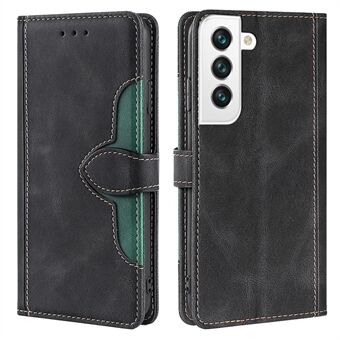 Til Samsung Galaxy S23 stødsikker Hud-touch følelse Mobiltelefon taske PU læder stråhat Design Stand Telefon Pung Cover