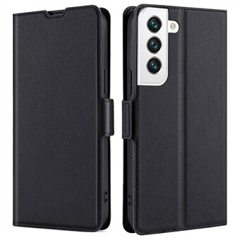 Til Samsung Galaxy S23 Slim PU Læder Telefon Case Kortholder Slot Stand Full Body Flip Folio Dobbelt magnetisk lås Beskyttelsescover