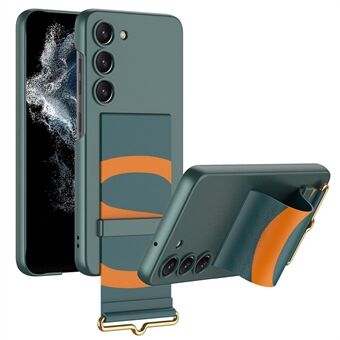 GKK til Samsung Galaxy S23 Håndbånd Kickstand Beskyttelsescover PU læderbelagt pc-telefontaske