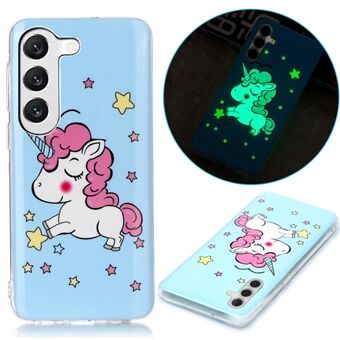 Til Samsung Galaxy S23 TPU telefoncover Glow in The Dark Noctilucent Luminous IMD telefoncover
