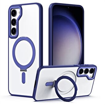 Til Samsung Galaxy S23 Ring Kickstand Magnetisk telefoncover TPU+akryl mat telefoncover