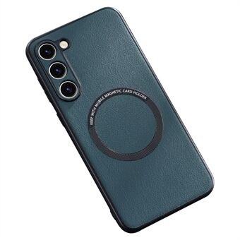 Til Samsung Galaxy S23 PU læderbelagt TPU+PC-taske Telefonbagcover Kompatibel med MagSafe-oplader